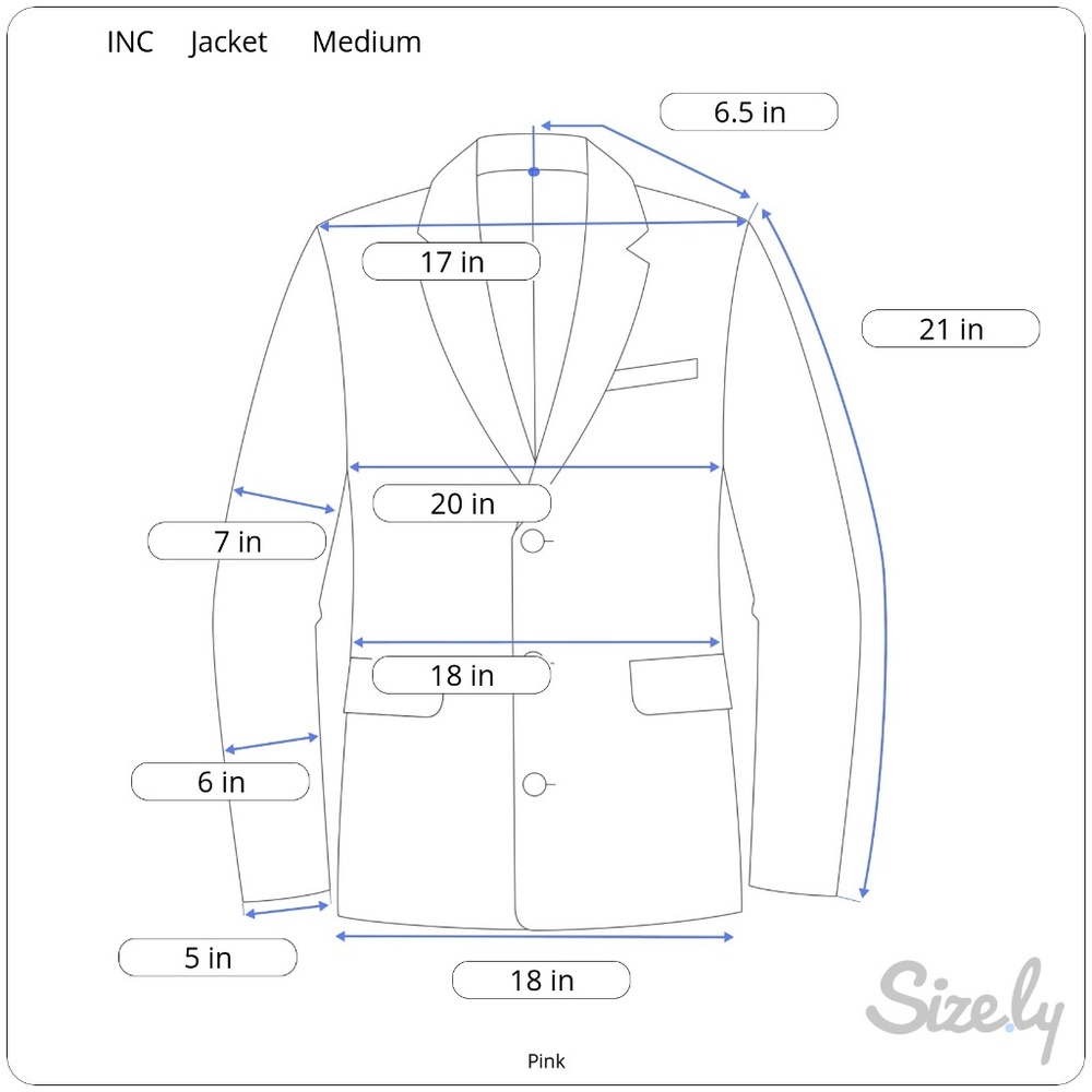 3 for $25 INC Button Front Pink Jacket Size M - Picture 8 of 8
